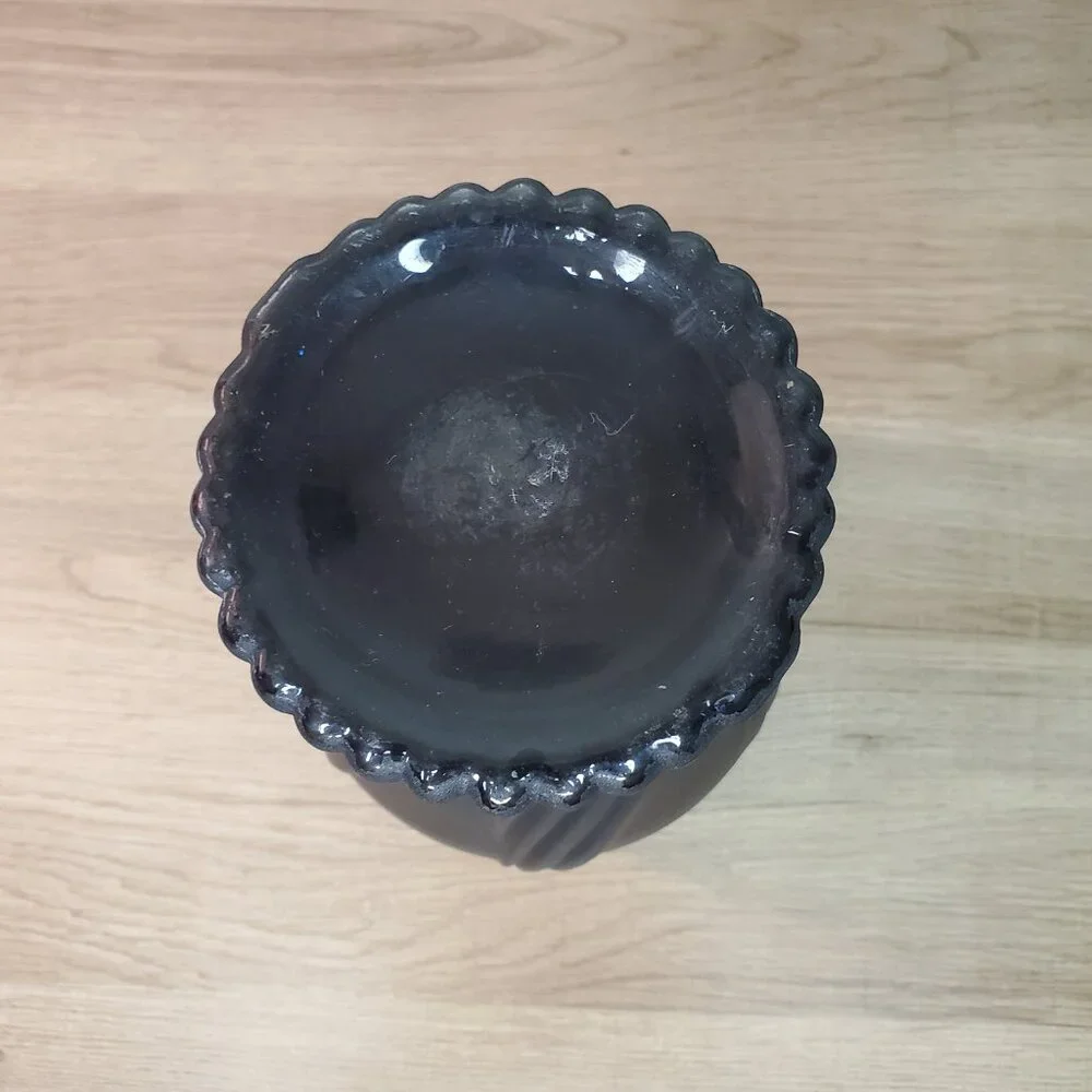 Black Glass Decorative Vase Flower 10